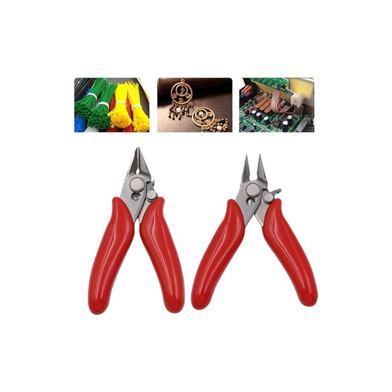 2 Pack Mini Nippers Wire Nippers Diagonal Pliers 3.5 Inch