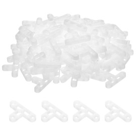 sourcing map 100pcs Tile Spacers 8mm Hard Plastic t Type Tiles Leveler Spacer Installation Ceramic Spacing Clips for Wall Floor