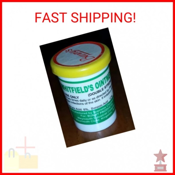 Bunny's Jamaican Whitfield's Ointment 28g, Double Strength, Treatment for Fungus