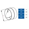 Extractor Fan Back Draft Shutter 125mm / 5" Duct Non