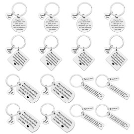 Ximalun 16 Pcs Thank You Gifts Appreciation Keyring Make a Difference Keyring Appreciation Gifts for Employee Staff Colleague Thank You Gifts for Nurse Teacher Mentor Coach Volunteer Social Worker
