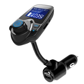 Fast USB Charge Car Wireless FM Transmitter with Hands-Free Call Feature MP3 Player and AUX Input Dishes & Plates Categorycolor: Black Color