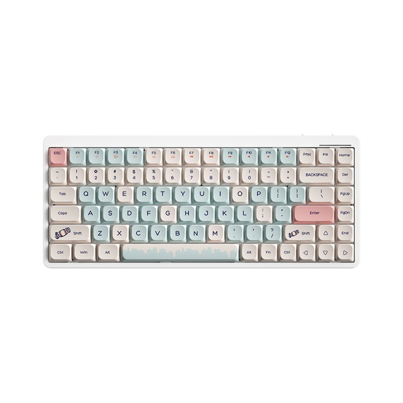iBlancod Wireless Mechanical Keyboard 84 Keys 2.4G+BT5.0+Type-C 3 Connections 75%