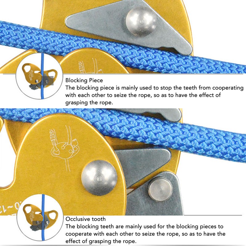 Oval Movable Rope Grab Self Locking Outdoor Climbing Mountaineering Rope