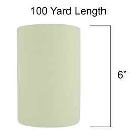 Tulle Fabric Roll | 6” by 100 Yards | Polyester Spool for Crafts Decorations Tutu Weddings Costumes Skirts Parties and More – by Craft Forge (Ivory)