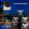 TORCHSTAR 8-Pack 40 LED Solar Lights Outdoor, Waterproof Solar Motion