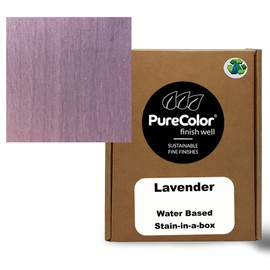 PureColor - Wood Stain and Finishes - Eco-Friendly, Vivid Colors, Deep Pigment, Ready to Use, Water-Based, Low VOC, No Odor, & Easy Clean-Up. Quart, Lavender