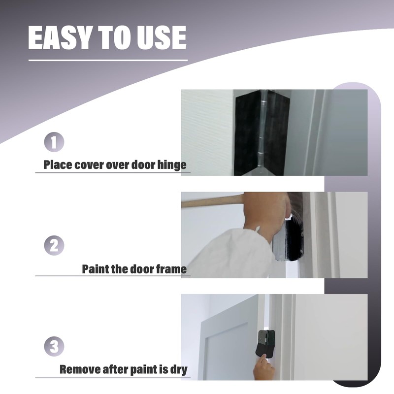30Pack 4.5" Door Hinge Masking, Magnetic Door Hinge Covers for
