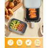 Air Fryer Silicone Liners Collapsible 2-Pack for bella 6Qt(5lb) Slim
