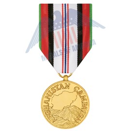 Afghanistan Campaign Medal Anodized Full Size Long Drape For Marine Corps Dre...