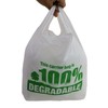 MSDS-SOLUTIONZ 100% Degradable Eco-Friendly White Vest Strong Plastic Carrier Bags