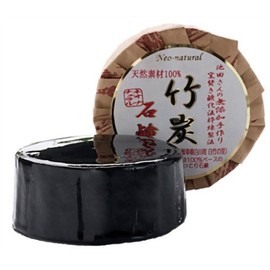 Neo-Natural Ikeda-san Bamboo Charcoal Soap, 3.7 oz (105 g)