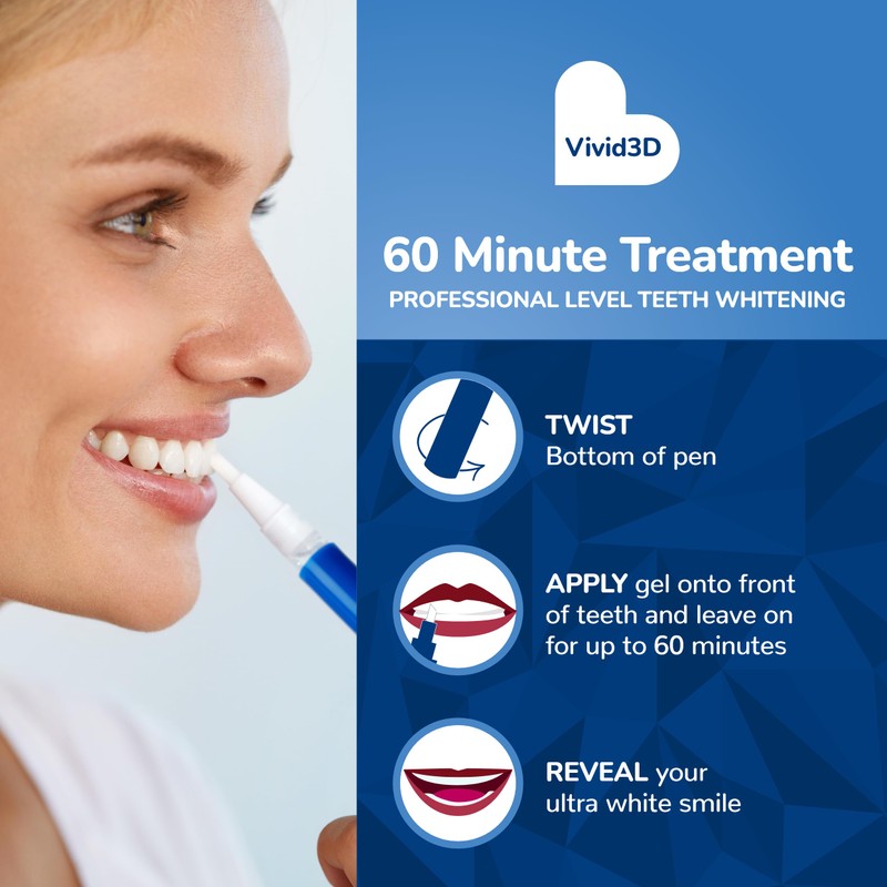 BioSwiss Teeth Whitening Pen Set, Optic Bright Ultra White Mint