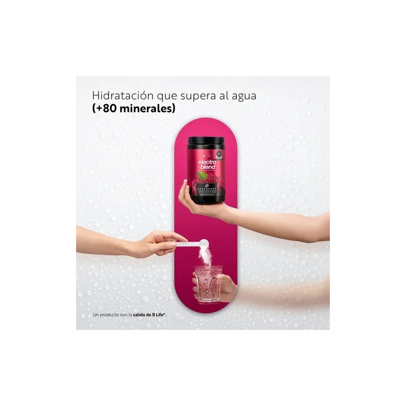Bebida Hidratante Polvo 360gr Electroblend Life Sabor Raspberry