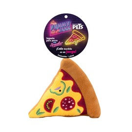 Fancy Pets Juguete para Perro en Forma de Pizza con Squeaker Funny Food
