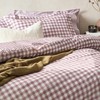 Yard Barton Gingham Check Duvet Cover Set - 100% Cotton,