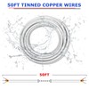 50FT 20 Gauge 3 Conductor Electrical Wire, 20AWG PVC Thermostat