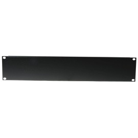 19" front panel,U-shaped,steel,black 2U