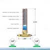 Supply Giant IS-BB-36DPNQ Compression Tee Hammer Arrestor, AA 1/4 in.