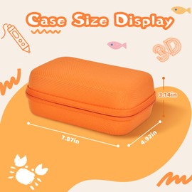 TATAVR Case Compatible with 3Doodler Start+ Essentials for 3D Pen Set for Kids, Carrying Holder Fit for Printing Pens, Storage Organizer for Printing Filament Refill, Micro-USB Charger (3D-02-Orange)