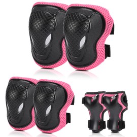 Knee Pads Children's Inline Skates Set - Professional Adjustable Children's Protector Set, Knee and Elbow Pads for Children, Knee Pads for Inline Skates, 3-14 Years