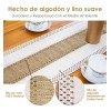HomeChi Camino De Mesa Tejido A Mano Con Borlas Vintage