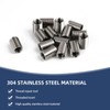15 Pieces Threaded Insert M10 to M8.15 mm, Stainless Steel
