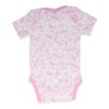 Organic Cotton Summer Baby Onesie - Blush Wings Pink, 0-3