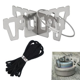 CZNBZIU Pack of 2 Alcohol Cross Stands, Stainless Steel Alcohol Stove Rack Holder, Portable Alcohol Stove Stand, Camping Stove Stand, Outdoor Alcohol Oven Holder, Pot Cross Stand for Picnics, Hiking