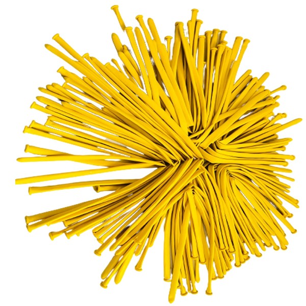 260q Long Balloons Yellow Modelling Balloons 25 Pack Twisting Animal