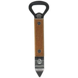 Winco Can Tapper/Bottle Opener with Wooden Handle Medium