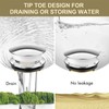 Yaseingoo Chrome Bathtub Drain Stopper, Solid Brass Tip-Toe Bath Tub