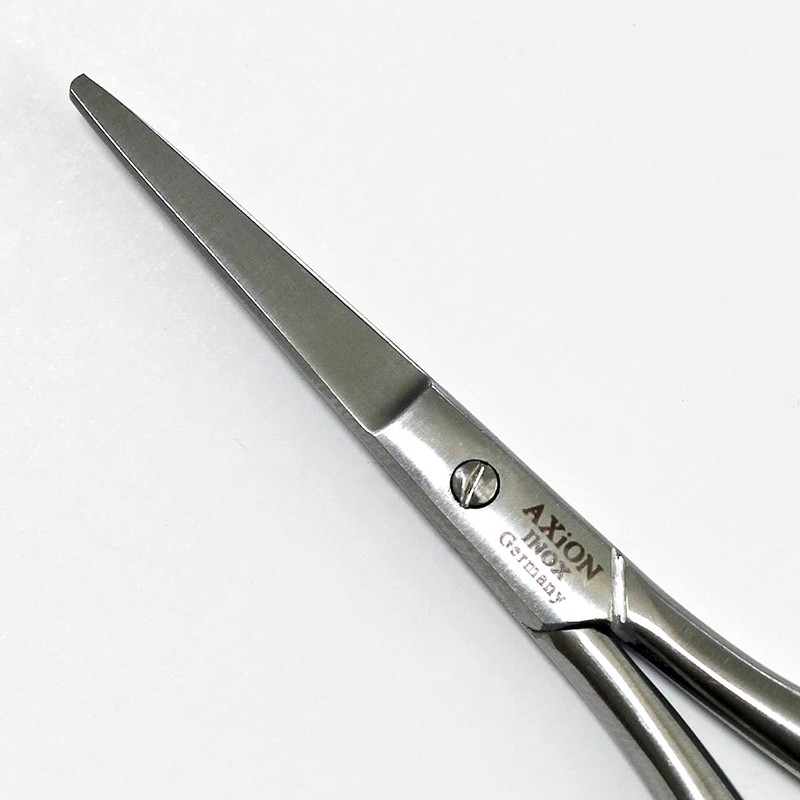 German Axion Stainless Steel Nose Hair Cutting Scissors #slg010186