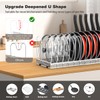 Housolution Pot and Pan Organizer Rack for Cabinet, Upgraded Expandable