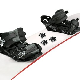 iplusmile Snowboard Deck Pad Snowboard Deck Pad Snowboard Anti-Slip Paw Black Set of 4