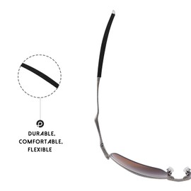 PapaViva Replacement Nose Pieces and Ear Socks Rubber Sets for Oakley Whisker/Square Whisker, black