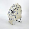 GIFTAYA Shell Beach Wall Clock Silent Non-Ticking Wooden Wall Clocks
