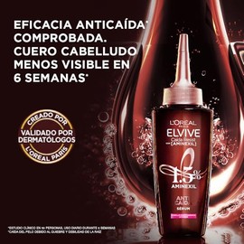 LOreal Paris Serum Capilar Caída Resist con Aminexil Elvive 102ml. Anti caida de cabello con tendencia a quebrarse, 10X menos cabello en el cepillo.  