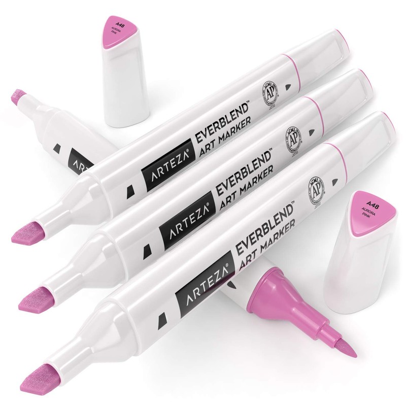 ARTEZA ARTZ-8826 Artists-Markers, Aurora Pink A48 (Set of 4) 4