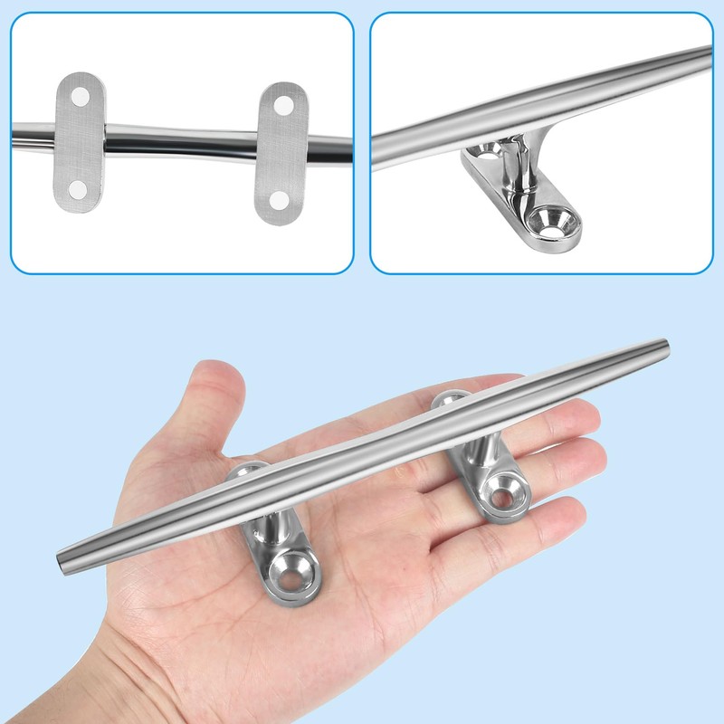 Boat Cleats 8 Inch 4 Pack, Dock Cleats 316 Stainless