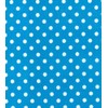 Printed Polycotton Craft Fabric Material - Polka DOTS ON Turquoise,