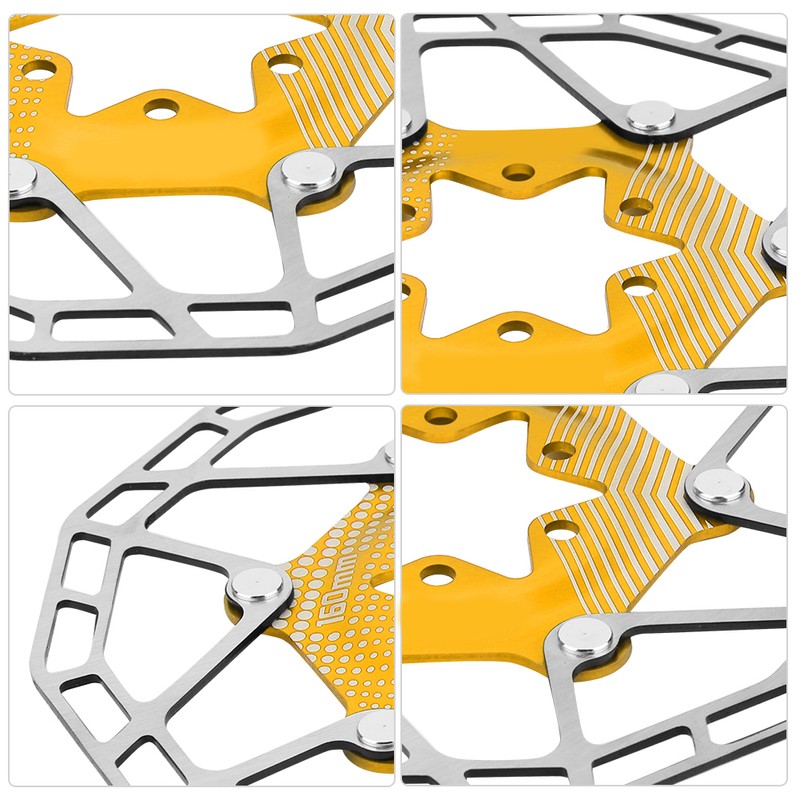 Bike Ultralight Floating Rotor Brake Disc Pad Accessory 160mm for