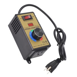 AC Motor Speed Controller Electronic Voltage Regulator Stepless Speed Control Switch with Overload Protection Fan Speed Controller Adjustment Resistor US Plug AC100-120V