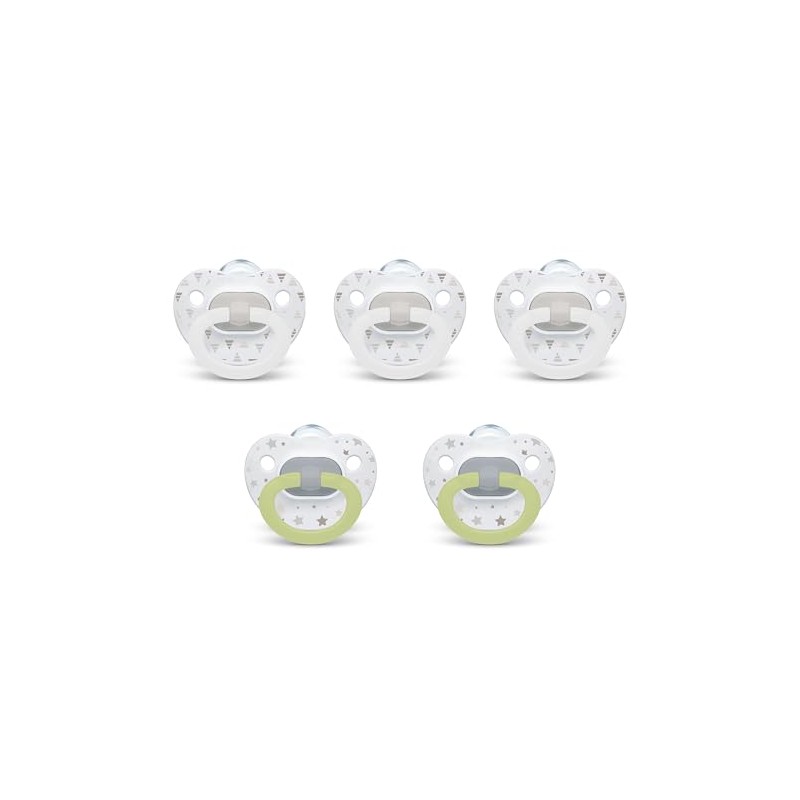 NUK - Chupetes de ortodoncia cómodos, colección atemporal, 0-6 meses,