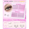 5 Styles Lash Clusters Kit, GLITZ/MANGA/WIWI/BOTTOM Cluster Eyelash Extensions, 3D