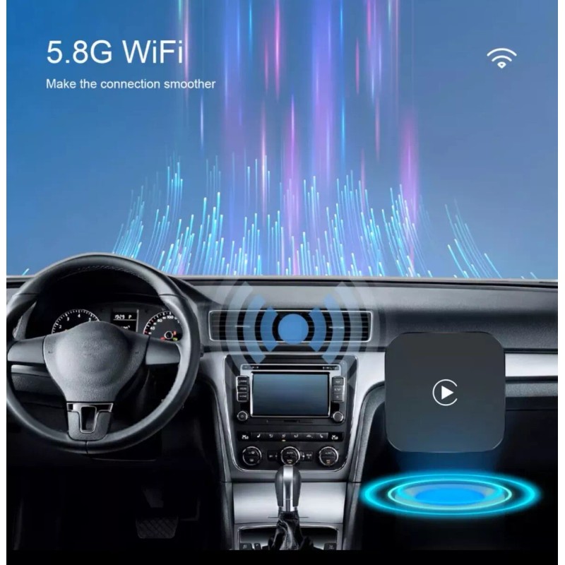 podofo USB Wireless CarPlay Adapter AI BOX For Apple iOS