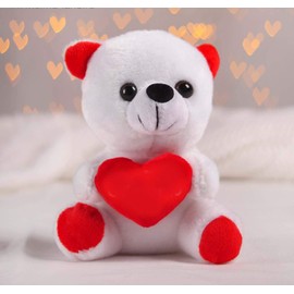 GMMH Plush Toy Fox Vasilisa 20 cm Plush Plush Toys Cuddly Toys (Bear with Heart)