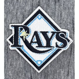TAMPA BAY RAYS EMBROIDERED IRON ON PATCH 2.75” X 2.75” FREE SHIPPING