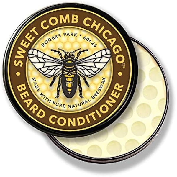 Beeswax Beard Conditioner: NATURAL Refreshing Beard Care, STRENGTHENS and SOFTENS