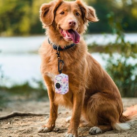Bolsas para perros para caca – Porta bolsas para caca, dispensador para caca para perros, porta bolsas para caca para perros Porta bolsas para excrementos de perros con cremallera, porta bolsas P